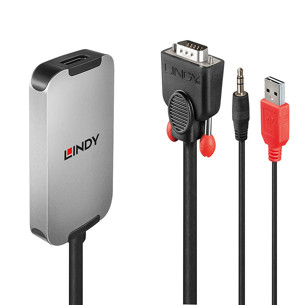 38296 adaptador de cable de vídeo Negro, Blanco