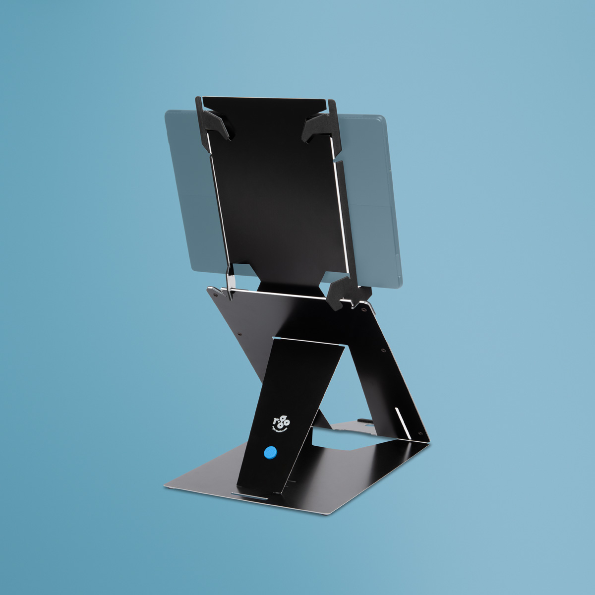 Soporte para tablet y portátil R-Go Riser Duo, apto para pantallas de 10-22 pulgadas, negro