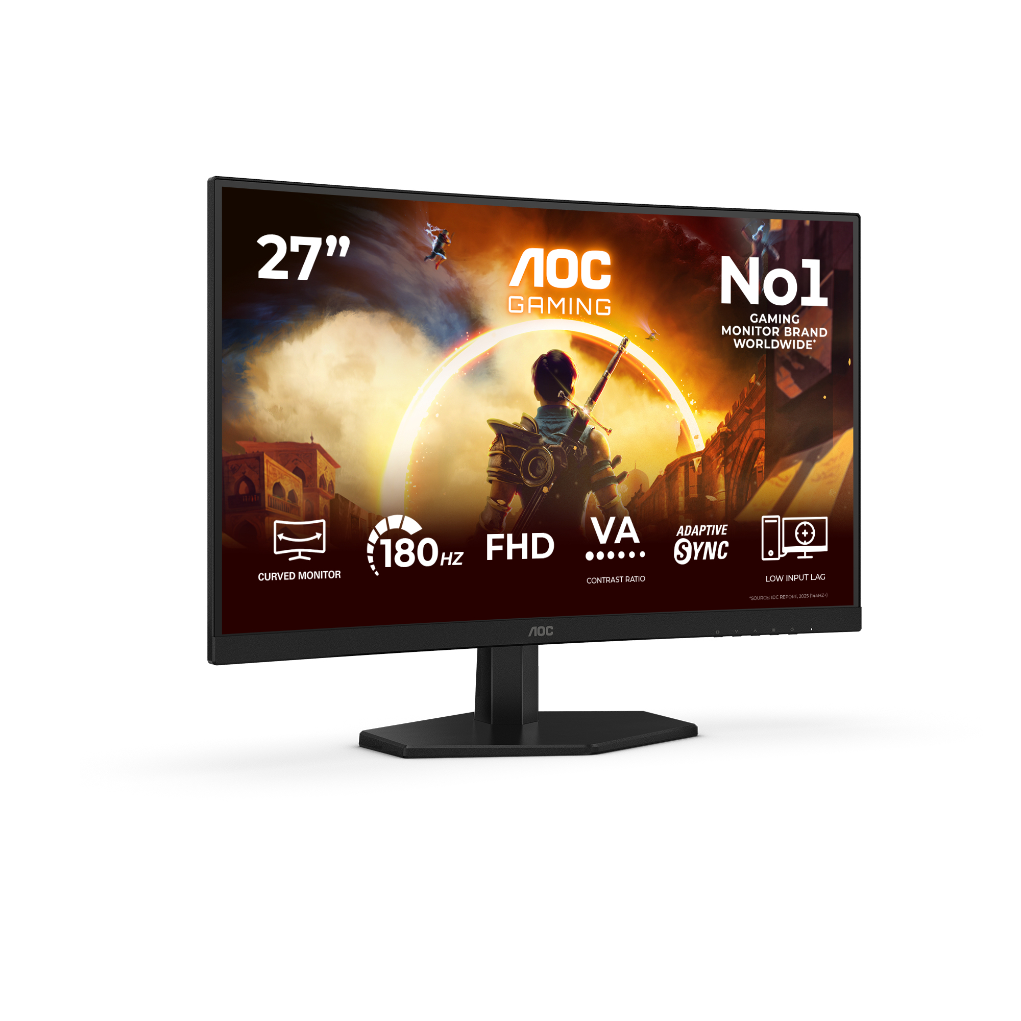 G4 27" IPS FHD 180Hz pantalla para PC 68,6 cm (27") 1920 x 1080 Pixeles Full HD LCD Negro, Rojo