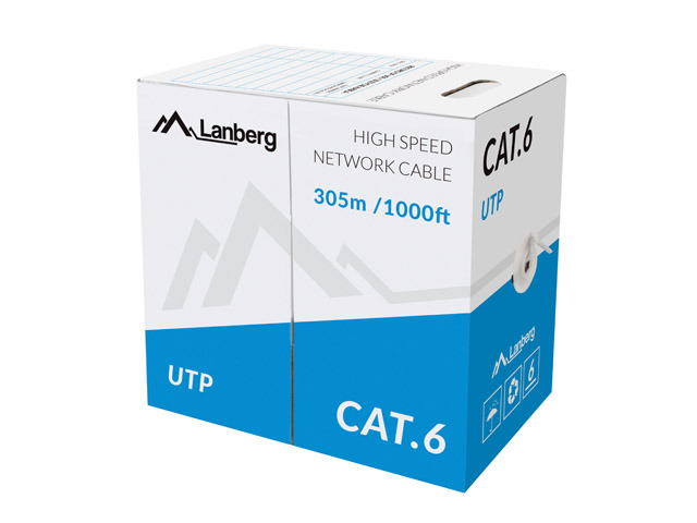 LCU6-11CU-0305-S cable de red Gris 305 m Cat6 U/UTP (UTP)