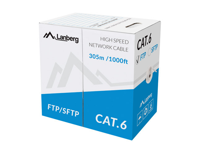 LCF6-11CU-0305-S cable de red Gris 305 m Cat6 F/UTP (FTP)