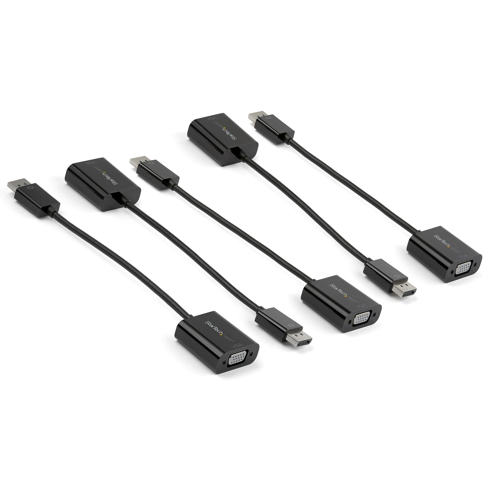 Paquete de 5 Adaptadores DisplayPort a VGA - Dongle Adaptador Activo DisplayPort 1.2 DP Digital a VGA Analógico - Adaptador de Monitor DisplayPort Macho a VGA Hembra