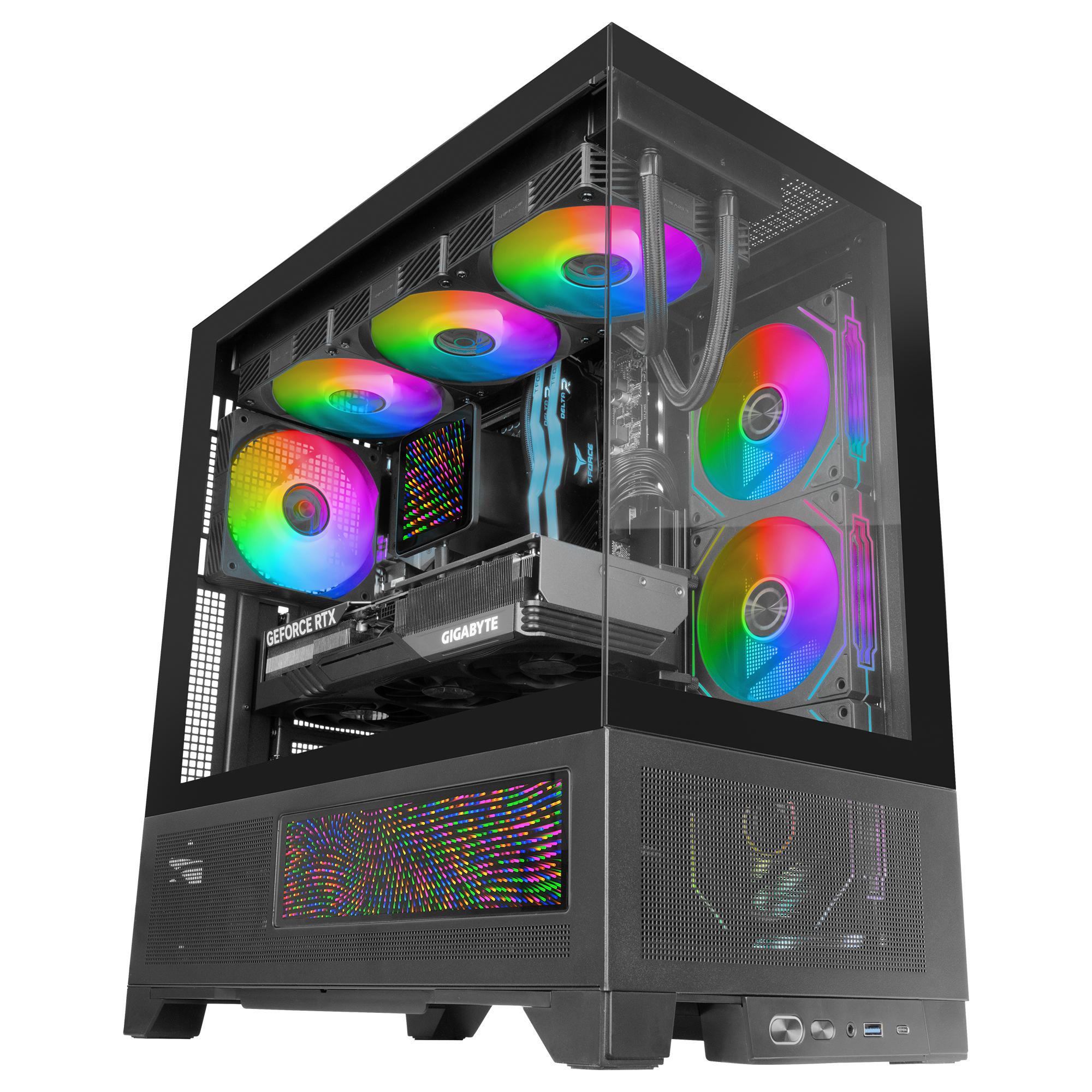MCLCDX carcasa de ordenador Midi Tower Negro