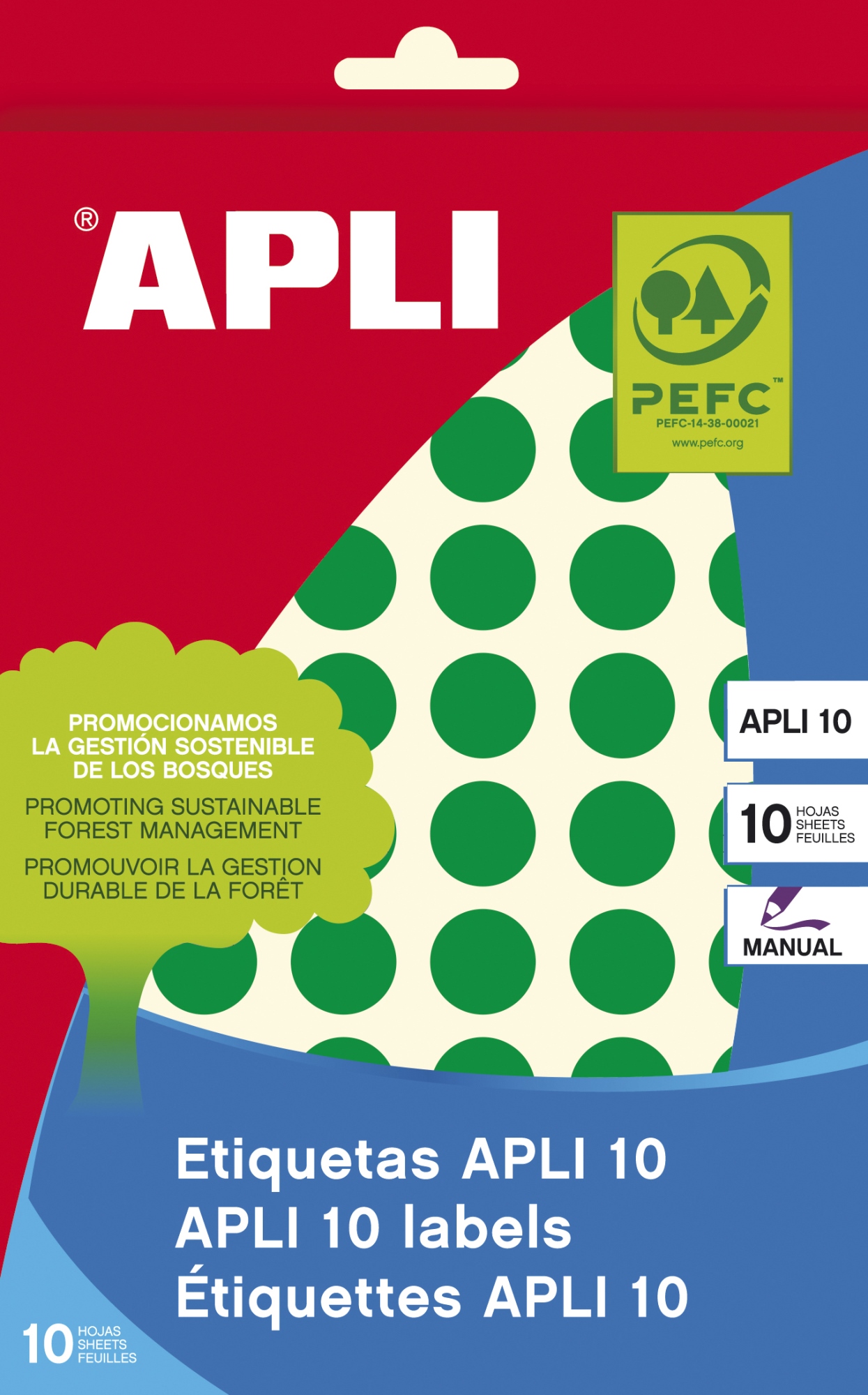 02737 etiqueta autoadhesiva Alrededor Permanente Verde 616 pieza(s)