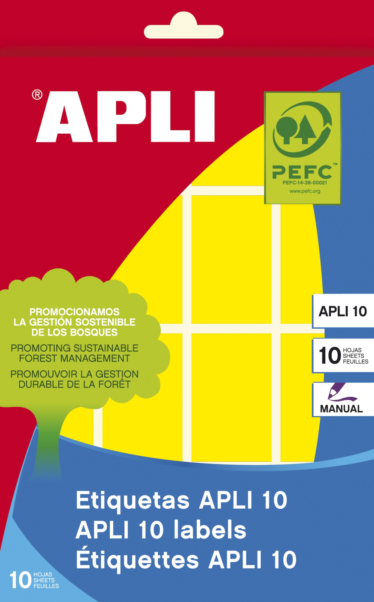 02754 etiqueta autoadhesiva Rectángulo Permanente Amarillo 128 pieza(s)