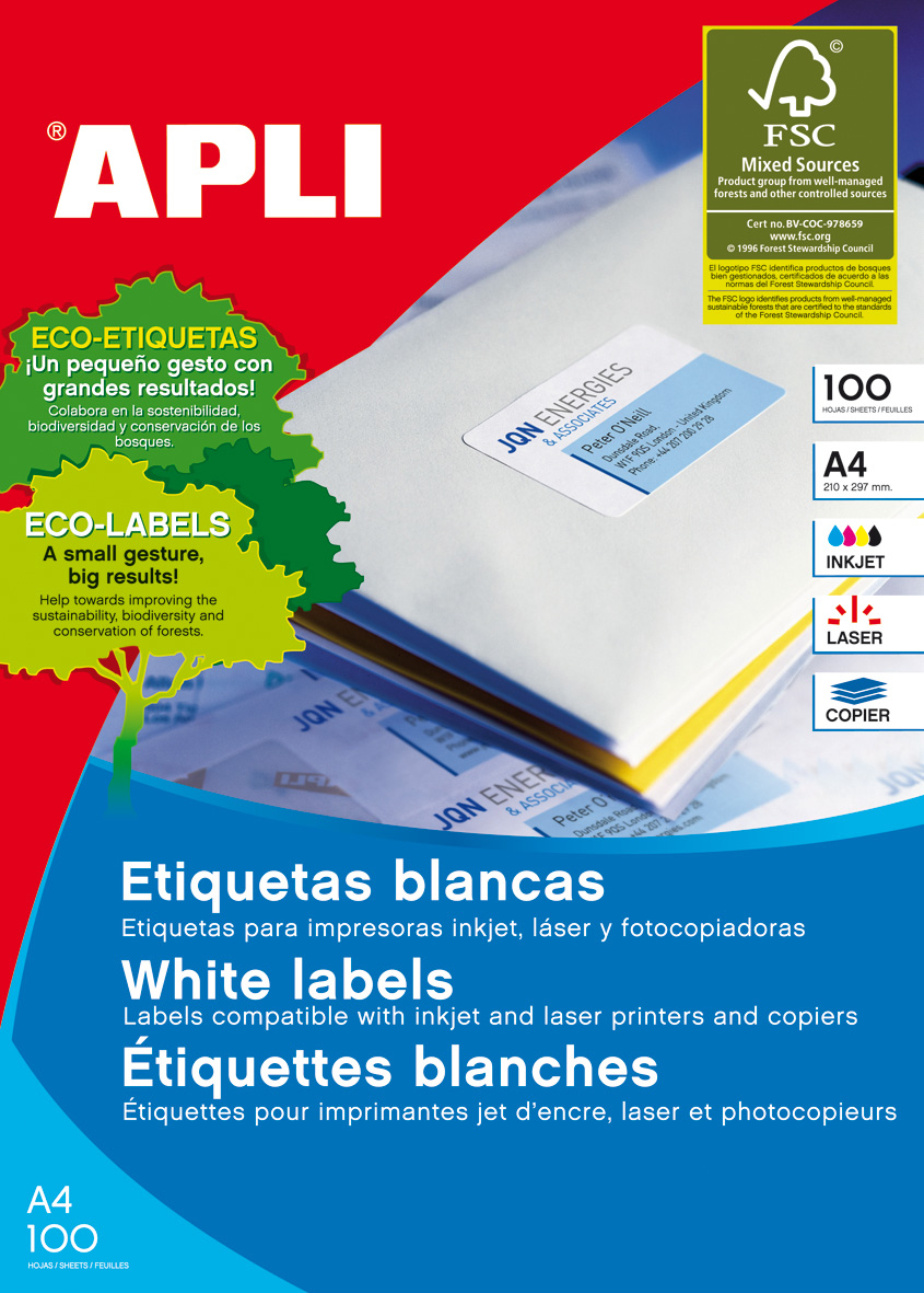 01271 etiqueta de impresora Blanco