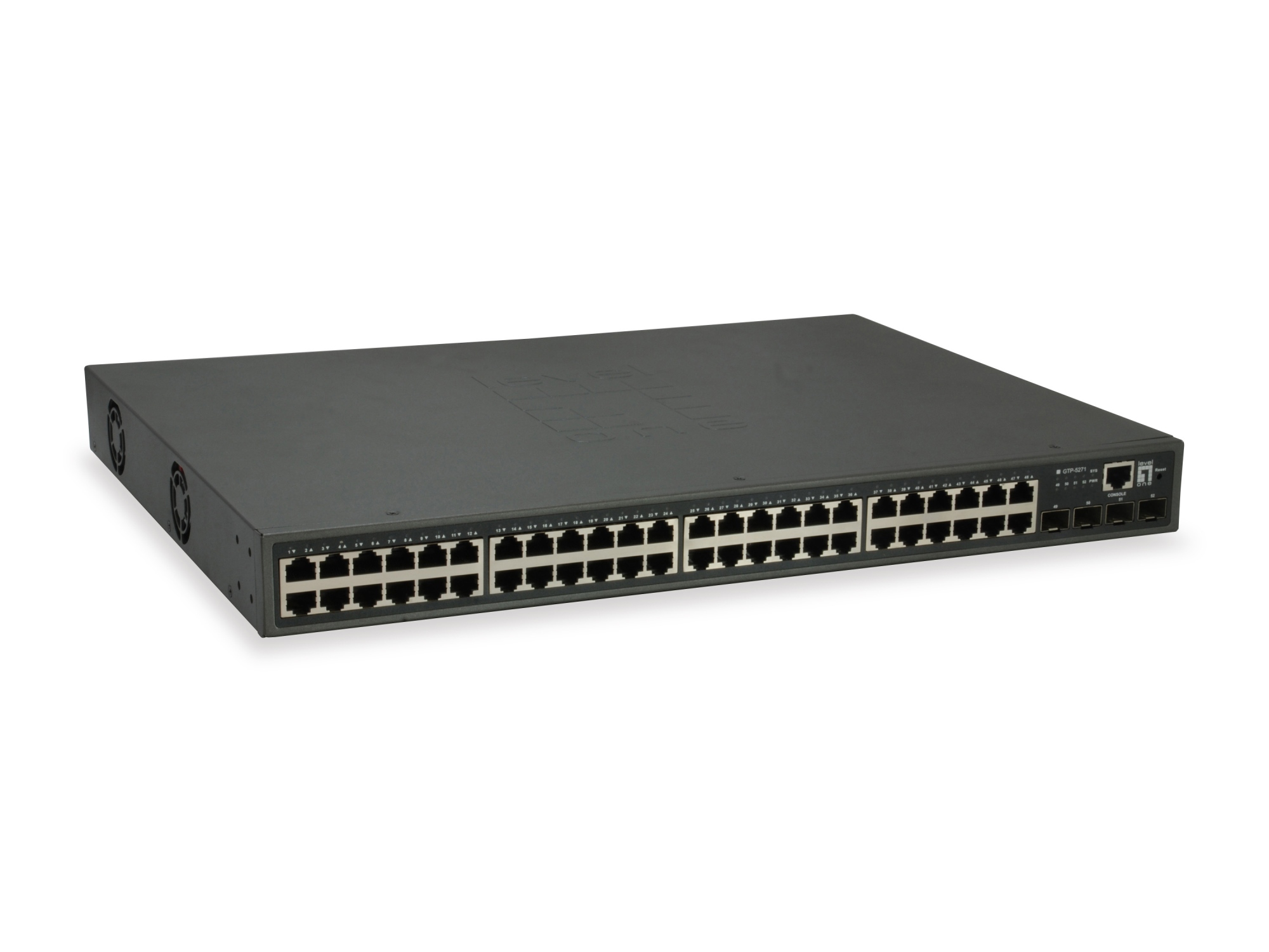 GTP-5271 switch Gestionado L3 Gigabit Ethernet (10/100/1000) Energía sobre Ethernet (PoE) Gris
