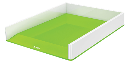 53611054 bandeja de escritorio/organizador Plástico Verde, Blanco