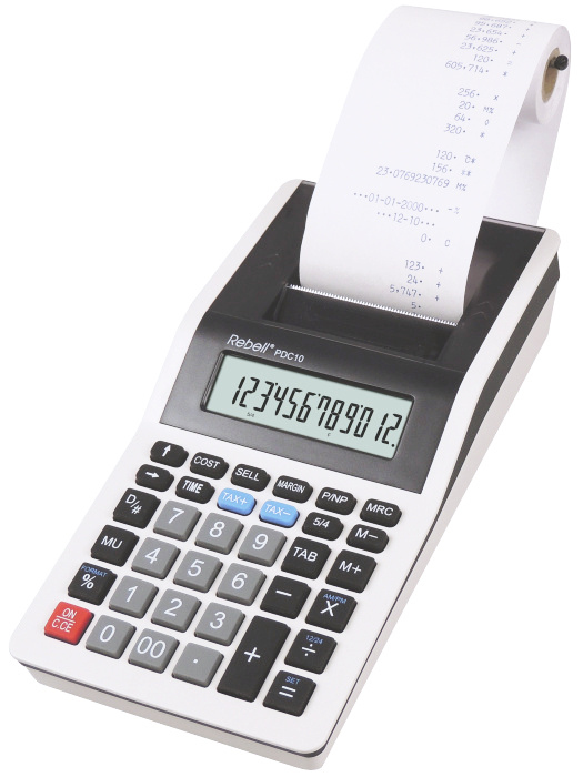 PDC 10 calculadora Escritorio Calculadora de impresión Gris