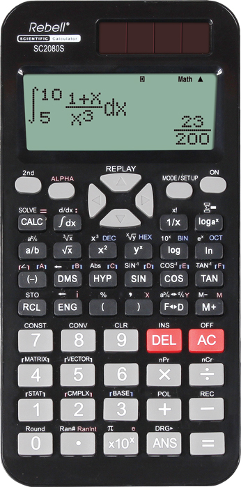 SC2080S calculadora Bolsillo Calculadora científica Negro