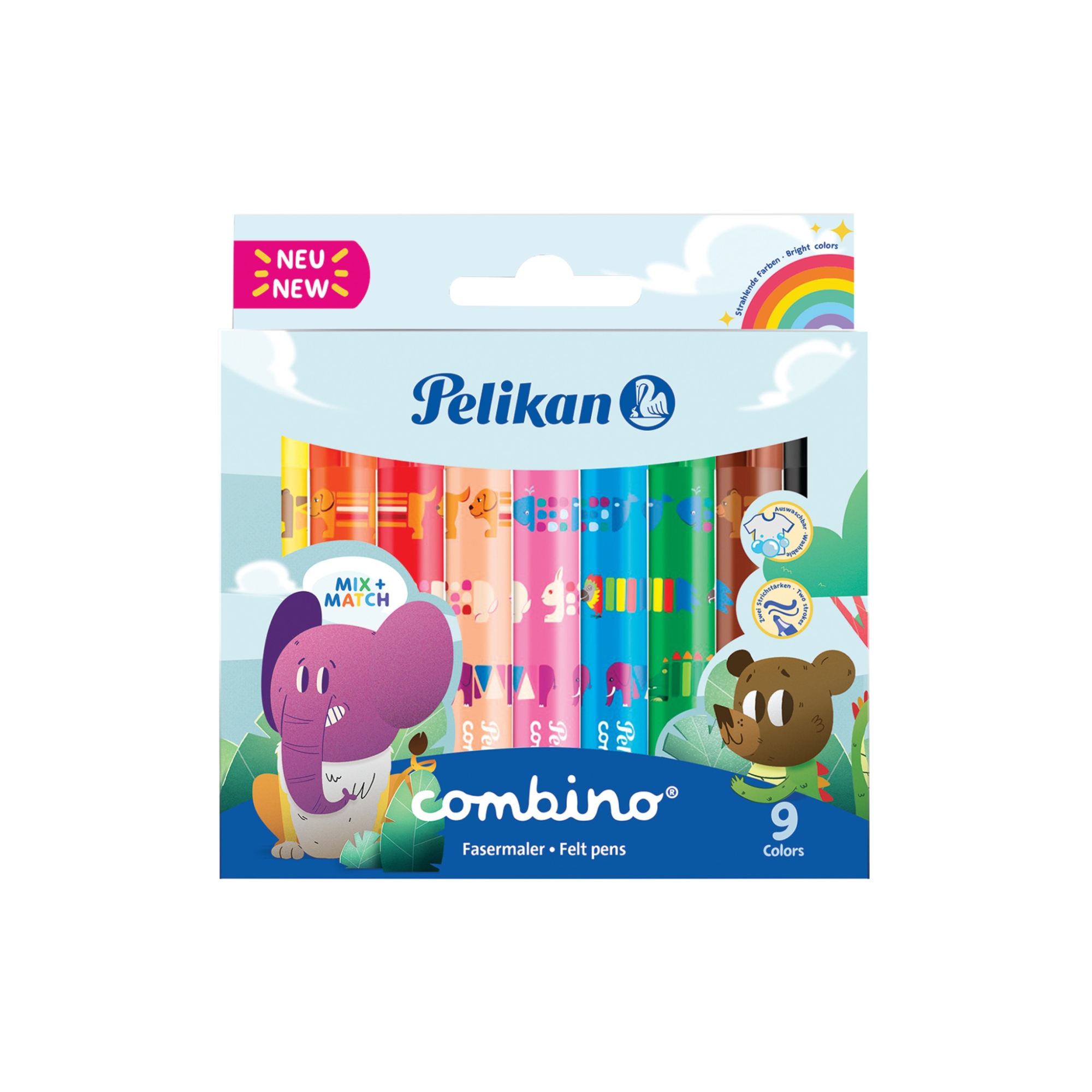 Combino Super 411 rotulador Multicolor 9 pieza(s)