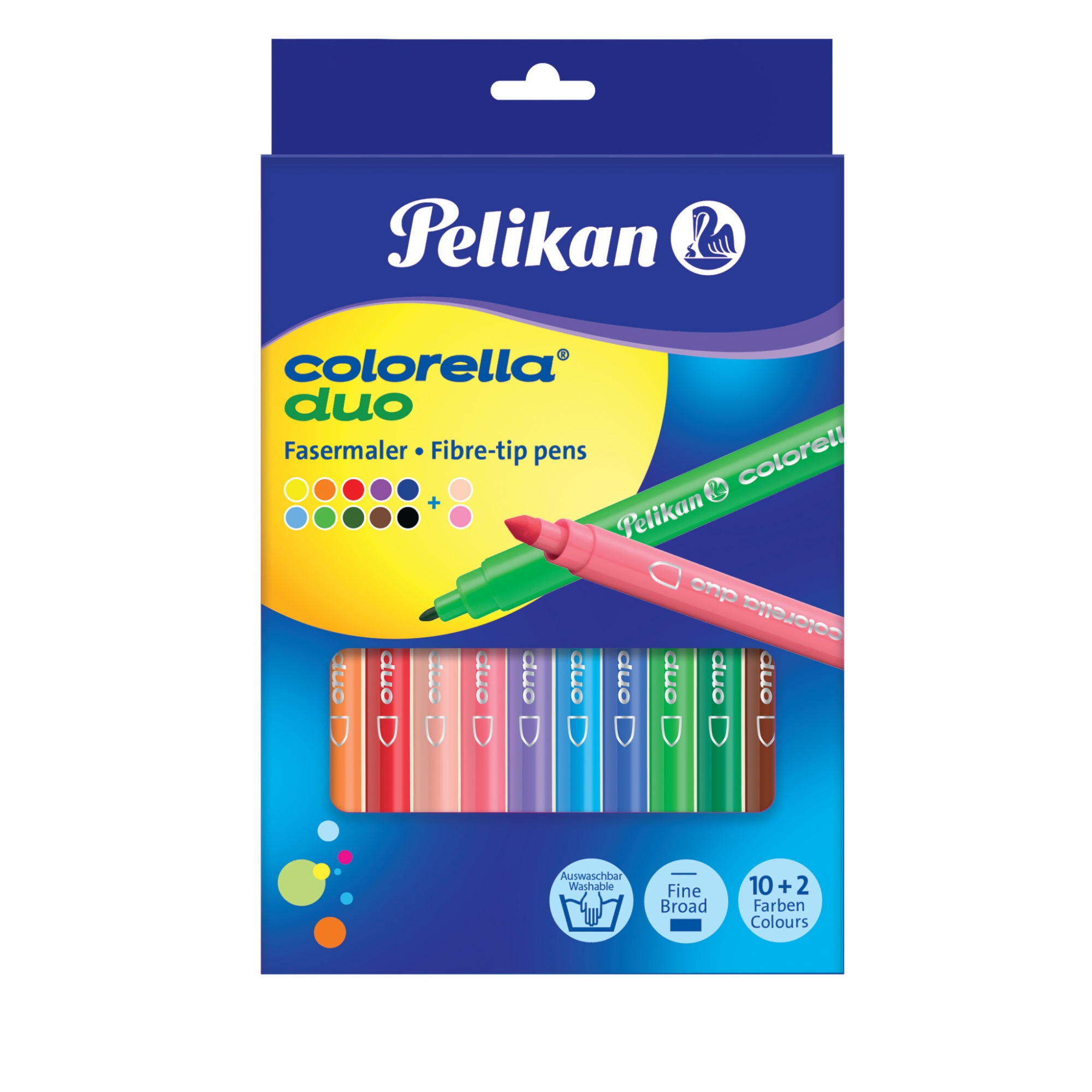 Colorella Duo C407 rotulador Fino Multicolor 12 pieza(s)