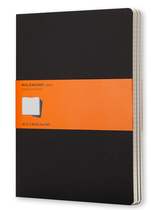 Cahier cuaderno y block 120 hojas Negro
