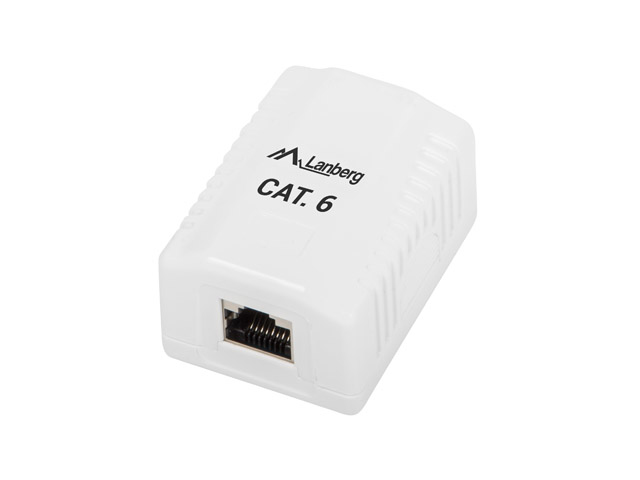 OS6-0001-W caja de tomacorriente RJ-45 Blanco
