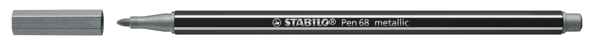 Pen 68 metallic rotulador Medio Plata 1 pieza(s)