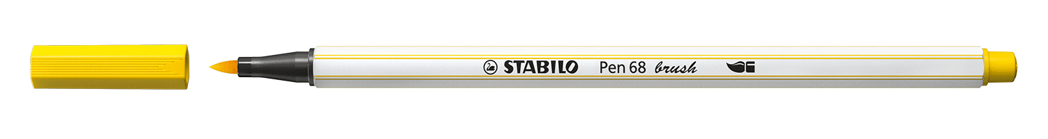 Pen 68 brush rotulador Medio Amarillo 1 pieza(s)
