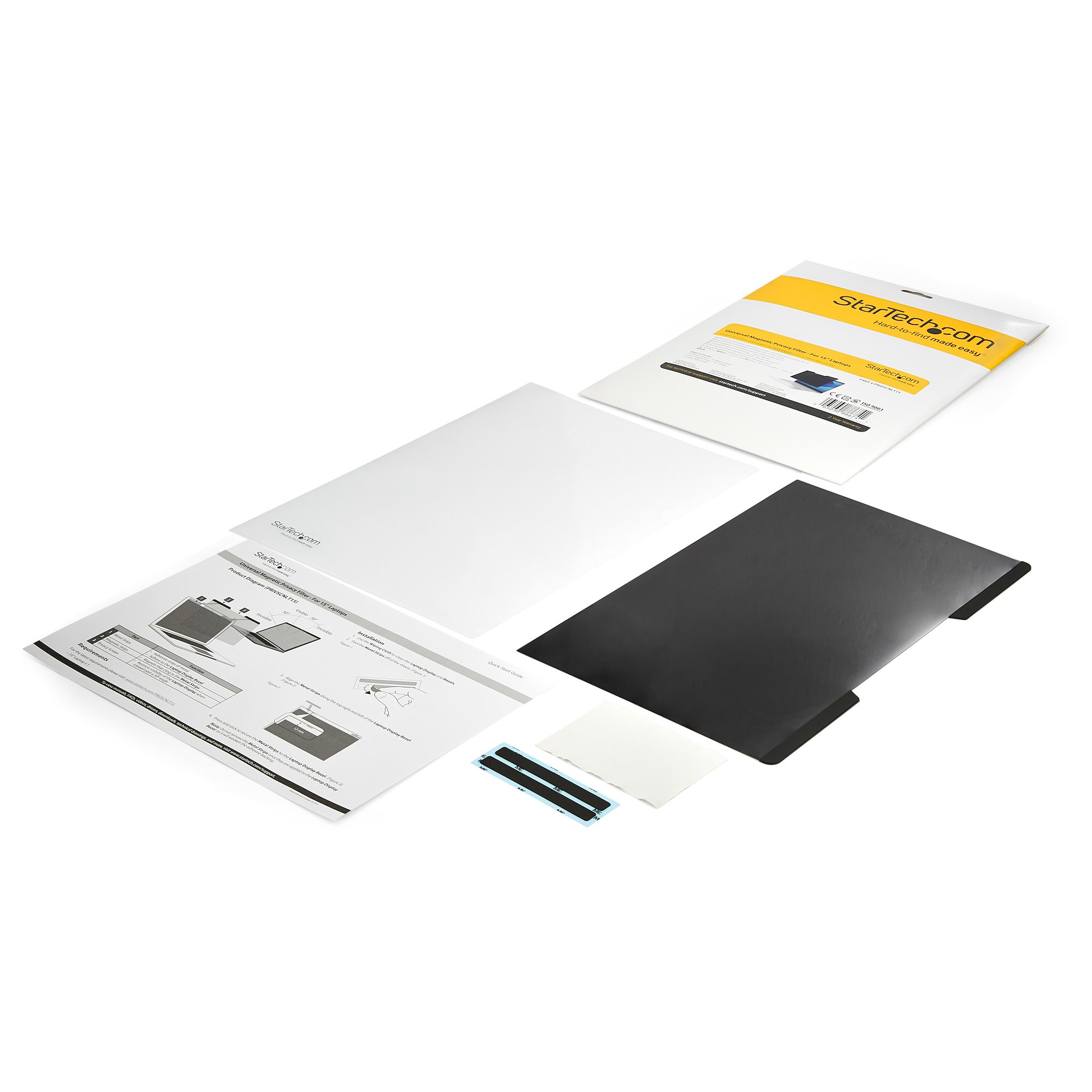Filtro de Privacidad para Portátil de 15,6" - Protector Filtro de Seguridad Extraíble para Pantalla de Portátil - Reduce la Luz Azul - 16:9 - Mate/Brillante - +/-30 grados