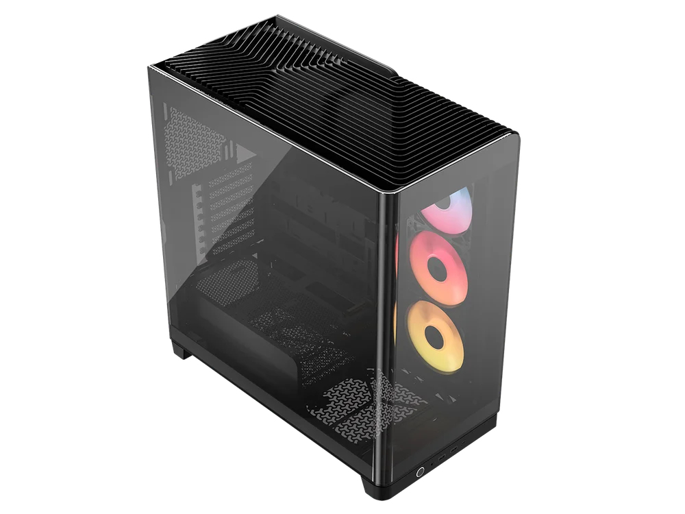 4500X LX-R RGB Tempered Glass Mid-Tower, Black Midi Tower Negro