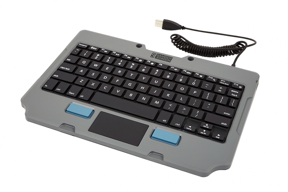 7160-1449-00 teclado para móvil QWERTY Inglés de EE. UU. USB Negro, Gris