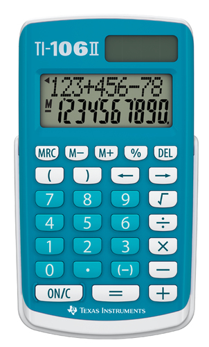 TI 106-II calculadora Bolsillo Calculadora básica Azul, Blanco