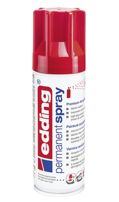 5200 pintura acrílica 200 ml Rojo Bote de spray