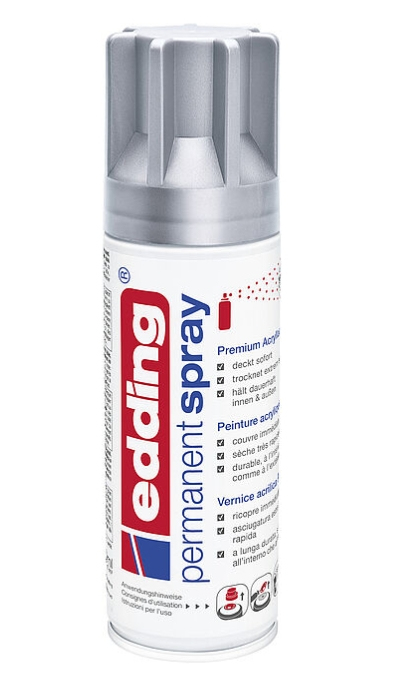 5200 pintura acrílica 200 ml Plata Bote de spray