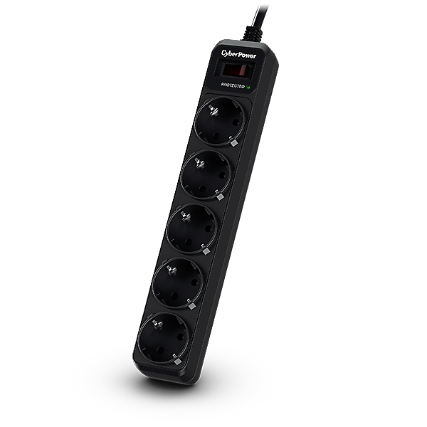 B0520SC0-DE limitador de tensión Negro 5 salidas AC 200 - 250 V 1,8 m