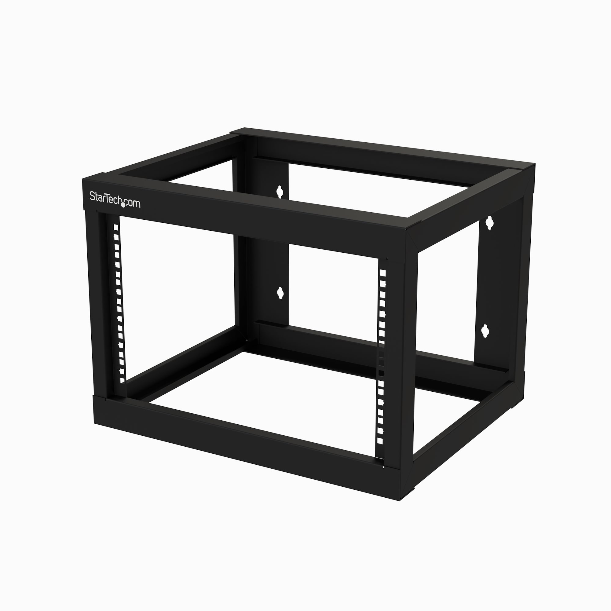 Rack de Servidores Abierto de 6U de Pared - de 19 Pulgadas - de 2 Columnas - con 18 Pulgadas de Profundidad - para Equipo de AV - Panel de Parcheo