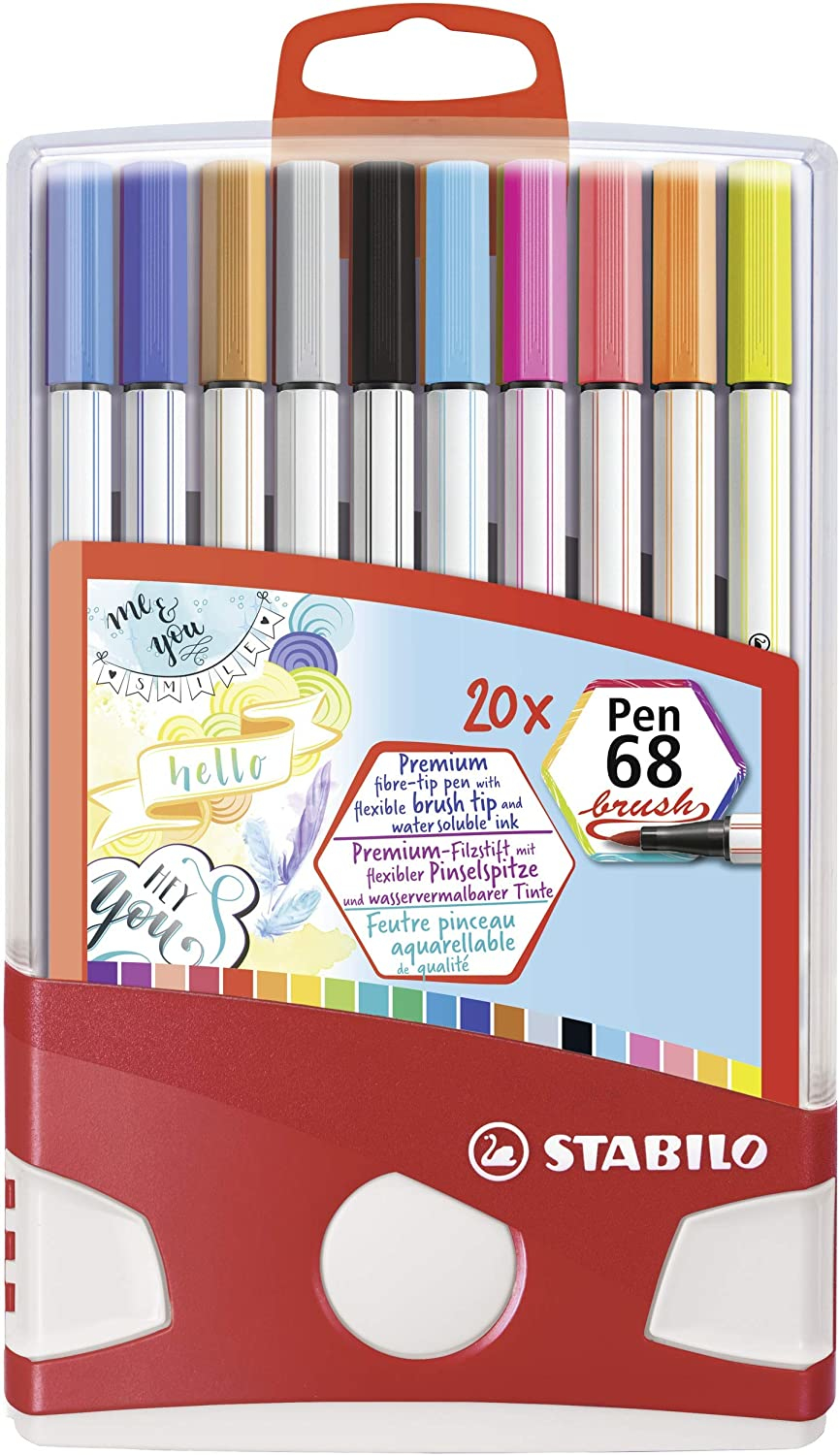 Pen 68 brush rotulador Multicolor 20 pieza(s)