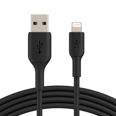 CAA001BT2MBK cable de conector Lightning 2 m Negro