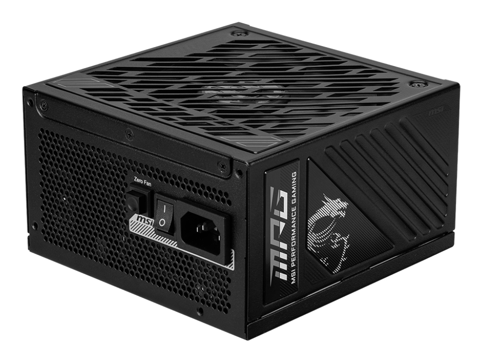 MPG A1250GS PCIE5 unidad de fuente de alimentación 1250 W 20+4 pin ATX ATX Negro