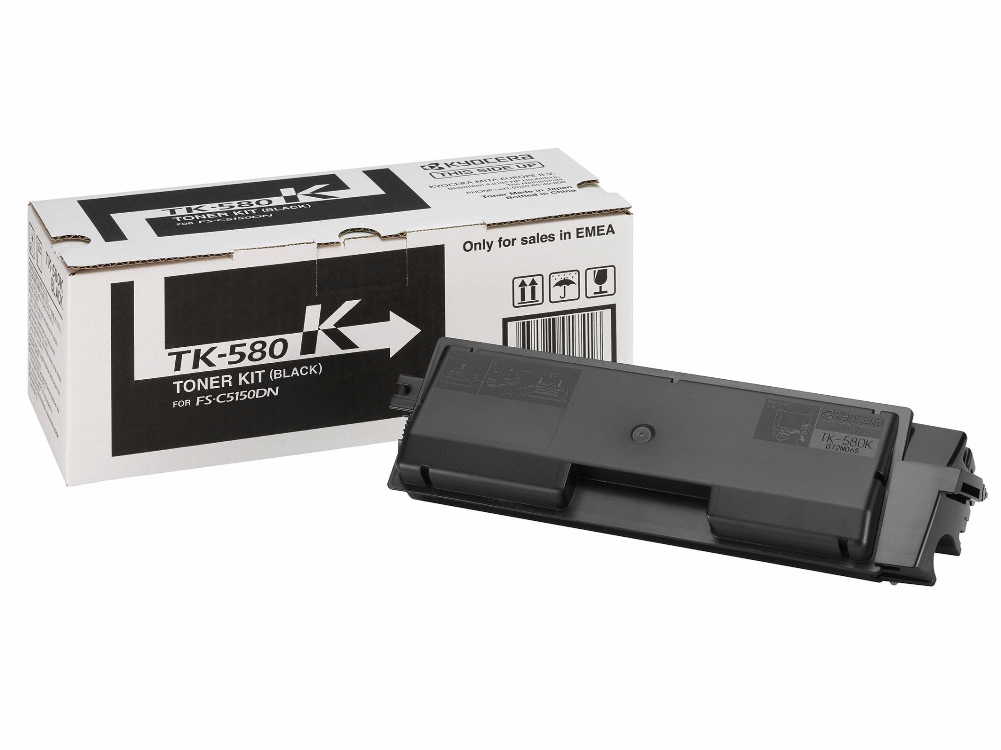 TK-580K cartucho de tóner 1 pieza(s) Original Negro