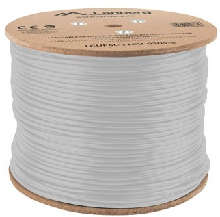 LCUF6L-11CU-0305-S cable de red Gris 305 m Cat6a U/FTP (STP)