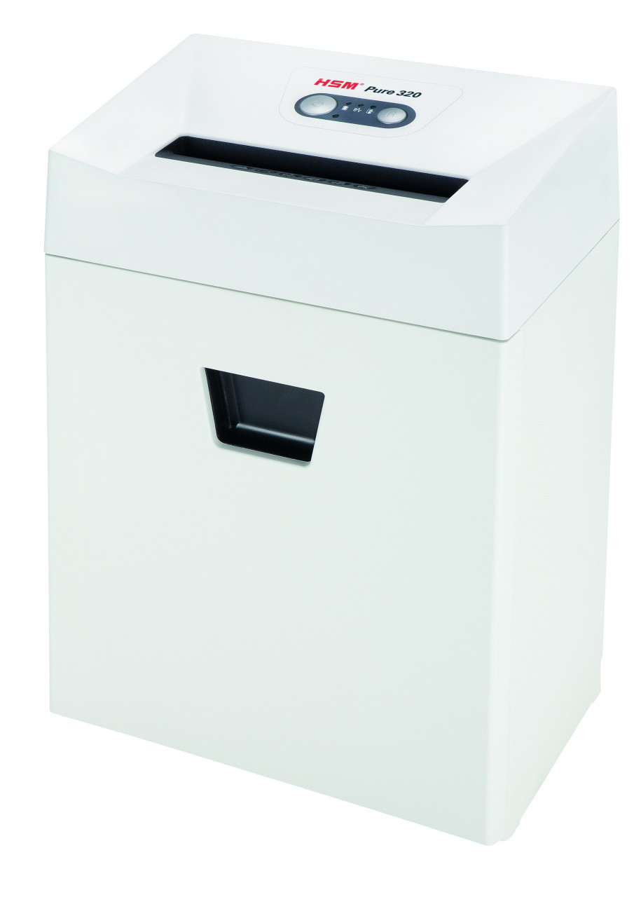 Pure 320 triturador de papel Corte en partículas 55 dB 3 cm Blanco
