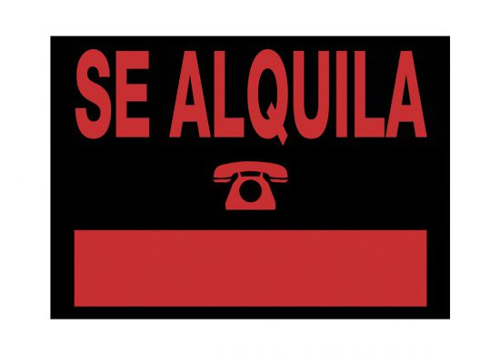 6168 NE señal de información Carta Negro, Rojo PVC 5 pieza(s)