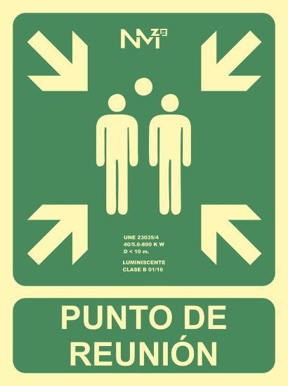 6170-07H VE señal de información Carta Verde PVC 125 pieza(s)