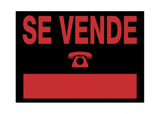 6167 NE señal de información Carta Negro, Rojo PVC 5 pieza(s)