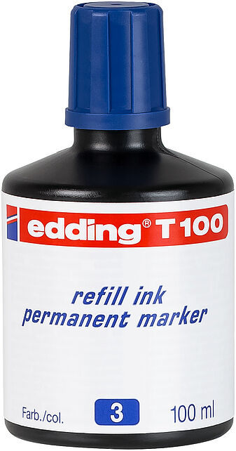 T100-03 recambio para marcador Azul 100 ml 1 pieza(s)