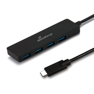 MRCS508 hub de interfaz USB 3.2 Gen 1 (3.1 Gen 1) Type-C 5000 Mbit/s Negro