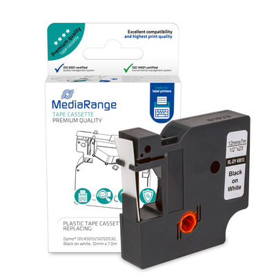 MRDY45013 etiqueta de impresora Negro Etiqueta para impresora autoadhesiva