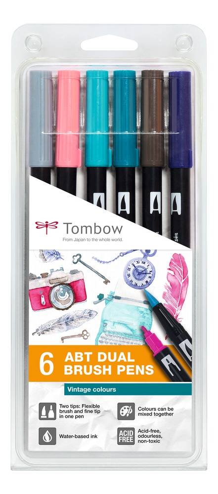 ABT-6P-5 rotulador Fino/Extragrueso Multicolor 6 pieza(s)