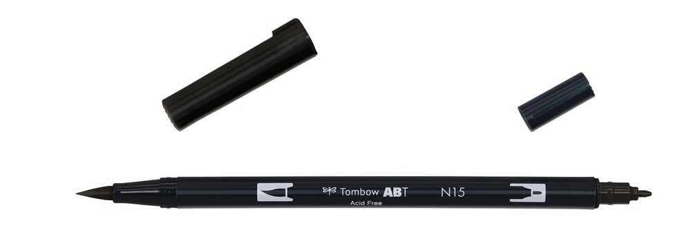 ABT-N15 rotulador Fino/Extragrueso Negro 6 pieza(s) ABT-N15