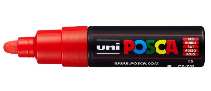 POSCA PC-7M Rojo