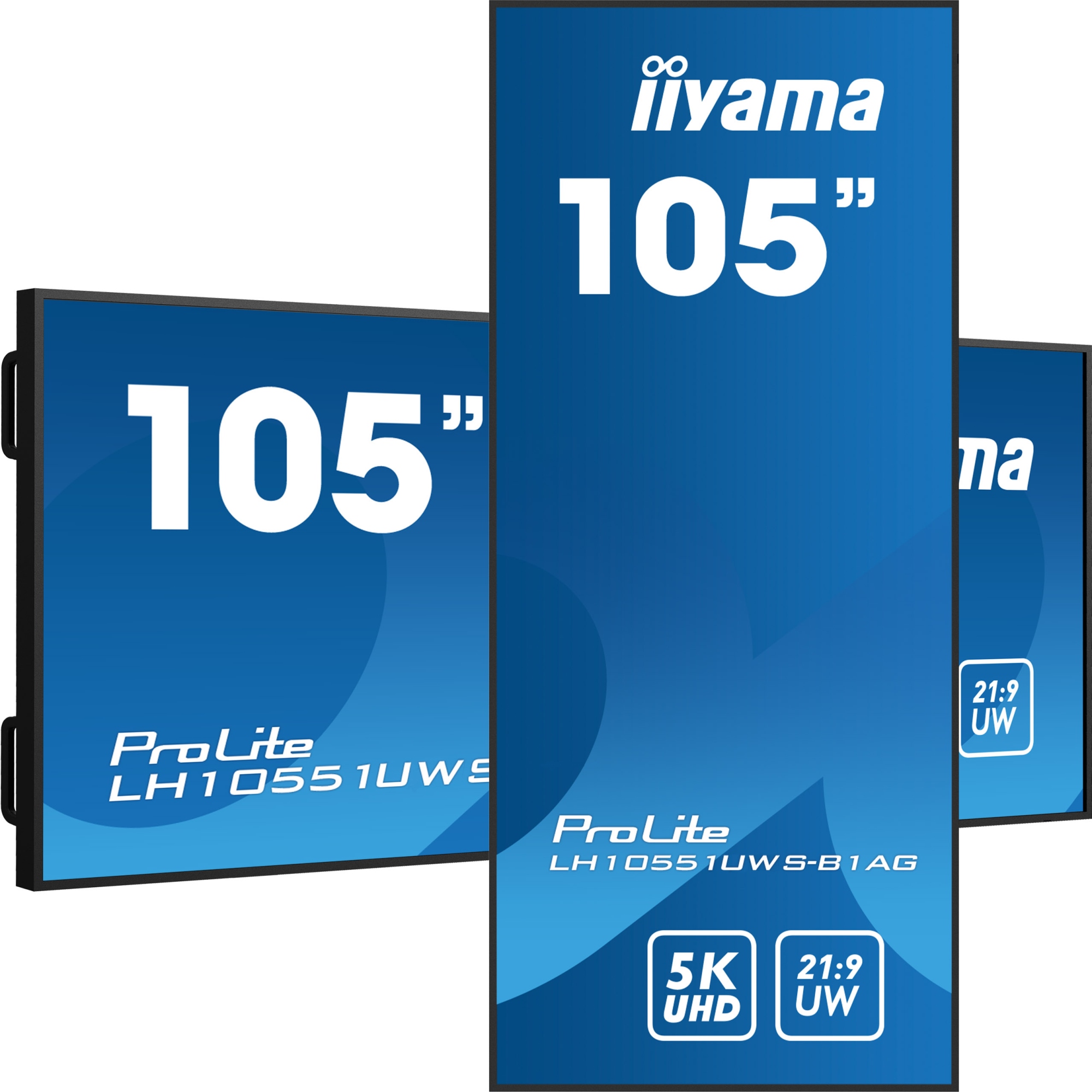 LH10551UWS-B1AG pantalla de señalización Pantalla plana para señalización digital 2,66 m (104.7") LED 500 cd / m² UltraWide 5K HD Negro 24/7