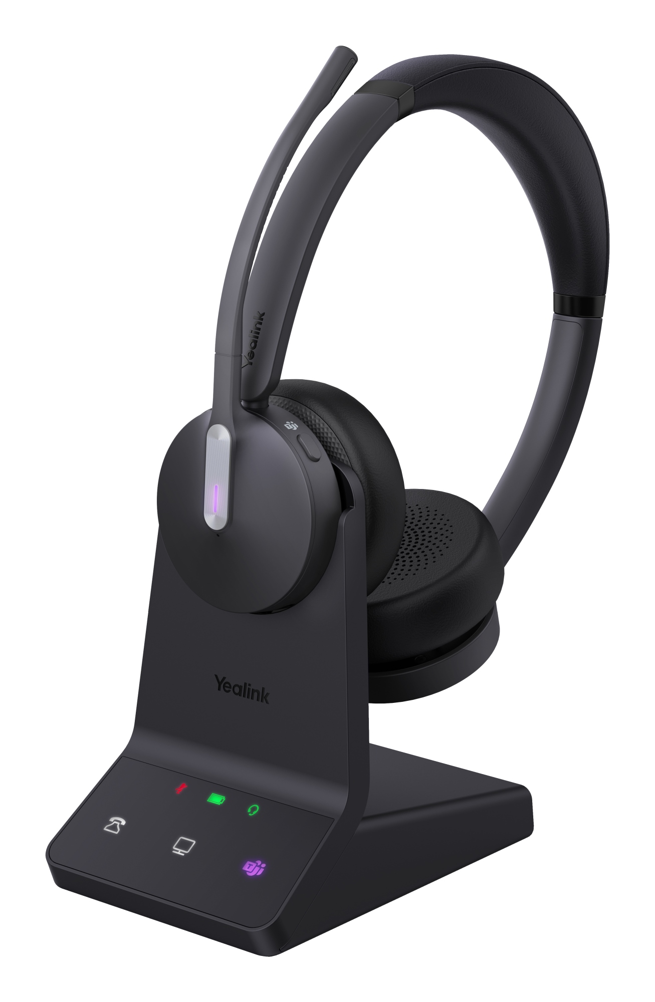 WH64 Dual Teams Headset Auriculares Inalámbrico Diadema Oficina/Centro de llamadas USB Tipo C Bluetooth Negro