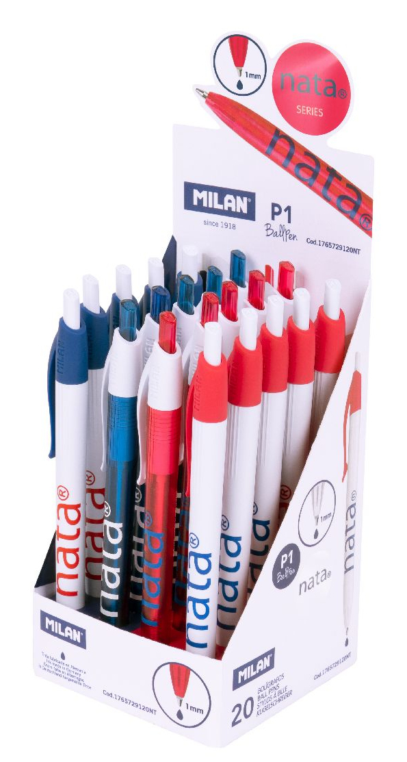 1765729120NT bolígrafo Azul Bolígrafo de punta retráctil con pulsador 20 pieza(s)
