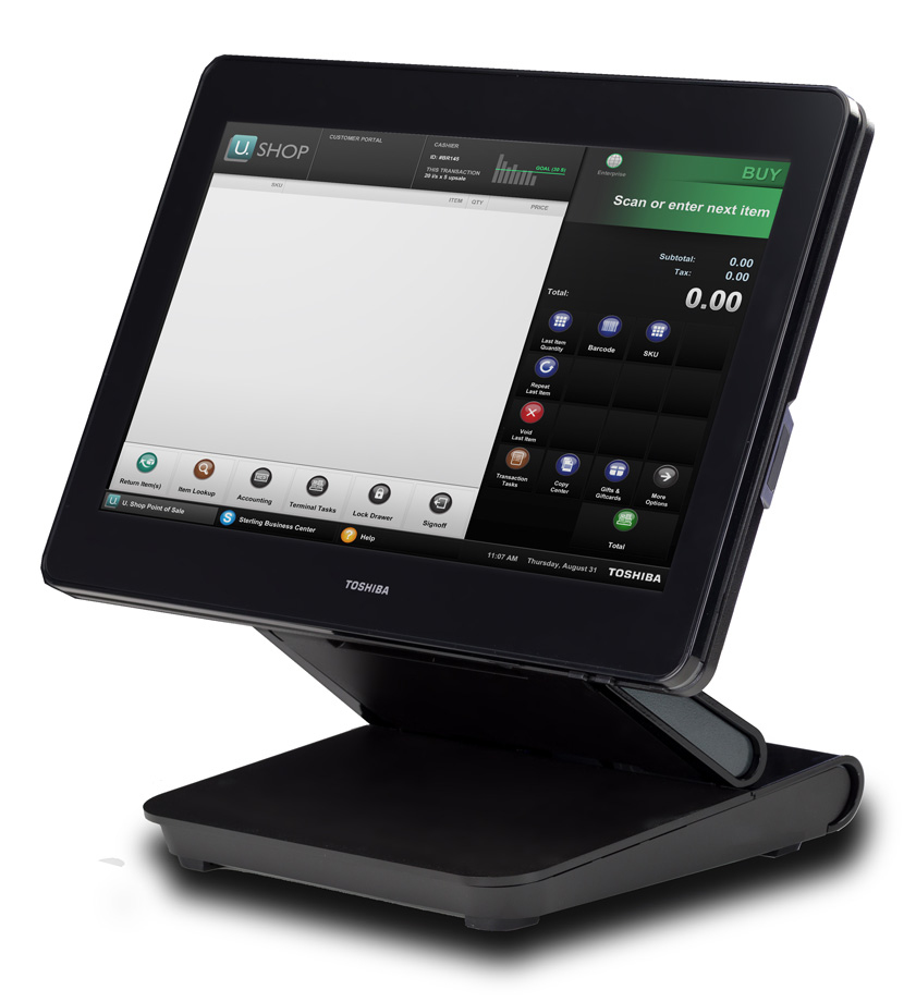 TCx 800 Todo-en-Uno 2,4 GHz 7100U 38,1 cm (15") Pantalla táctil Negro