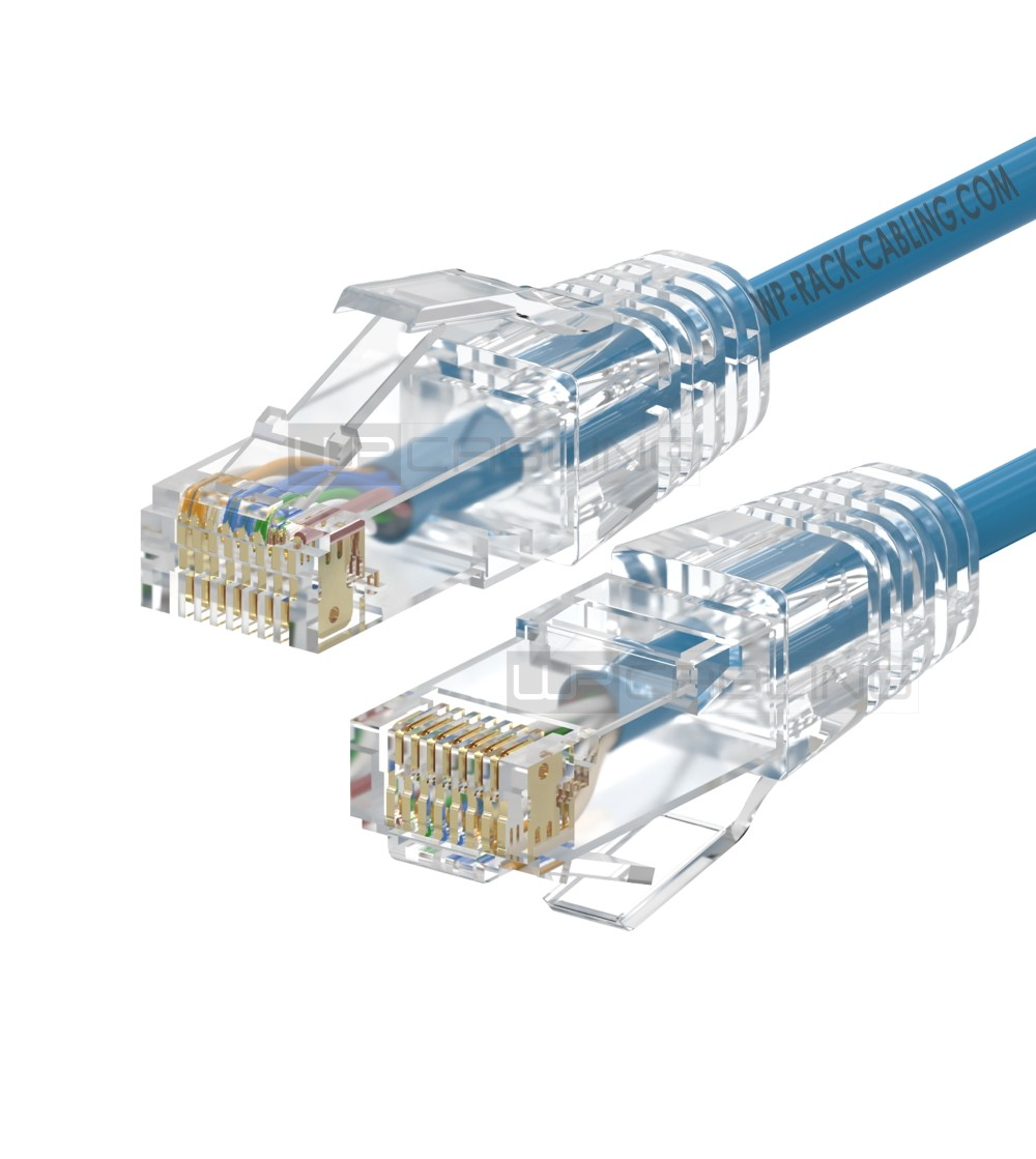 WPC-PAT-6AU010LB-S cable de red Azul 1 m Cat6a U/UTP (UTP)