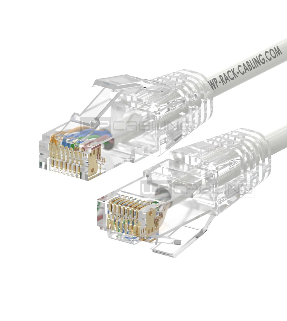 WPC-PAT-6AU005W-S cable de red Blanco 0,5 m Cat6a U/UTP (UTP)