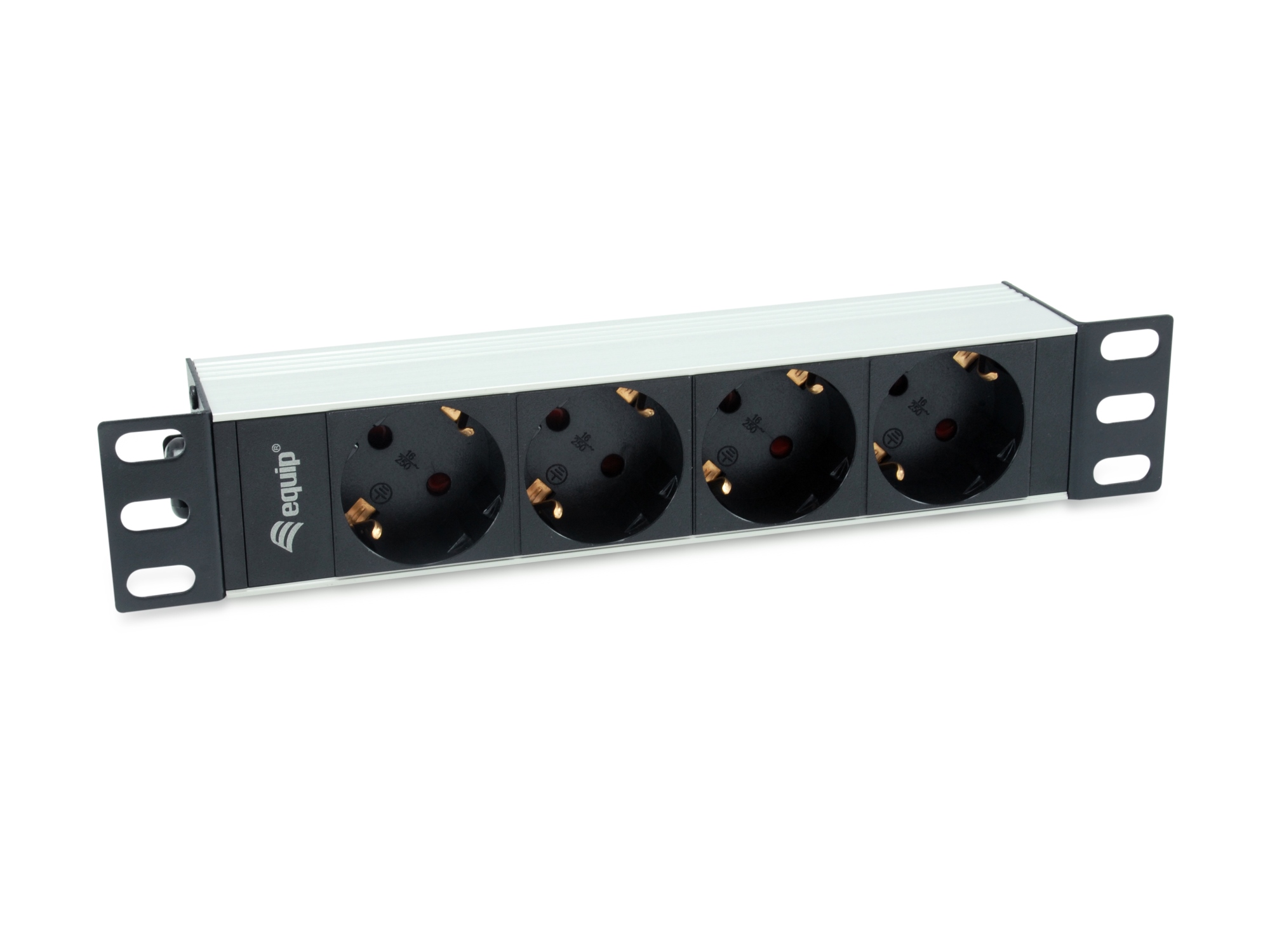 333311 unidad de distribución de energía (PDU) 4 salidas AC 1U Negro, Plata